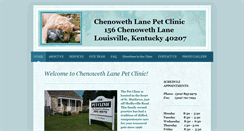 Desktop Screenshot of chenowethlanepetclinic.com